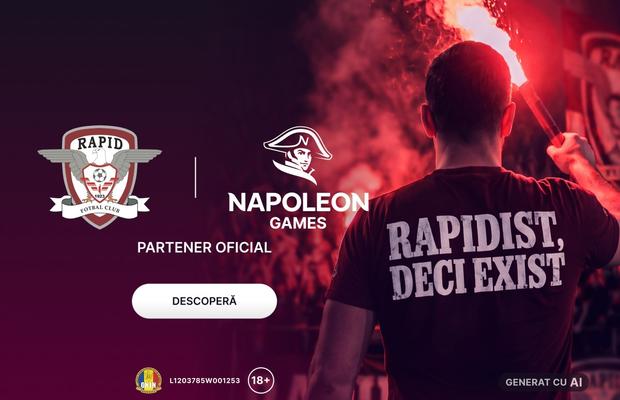 Rapidist, deci exist. Napoleon Games, alături de Rapid în noile bătălii