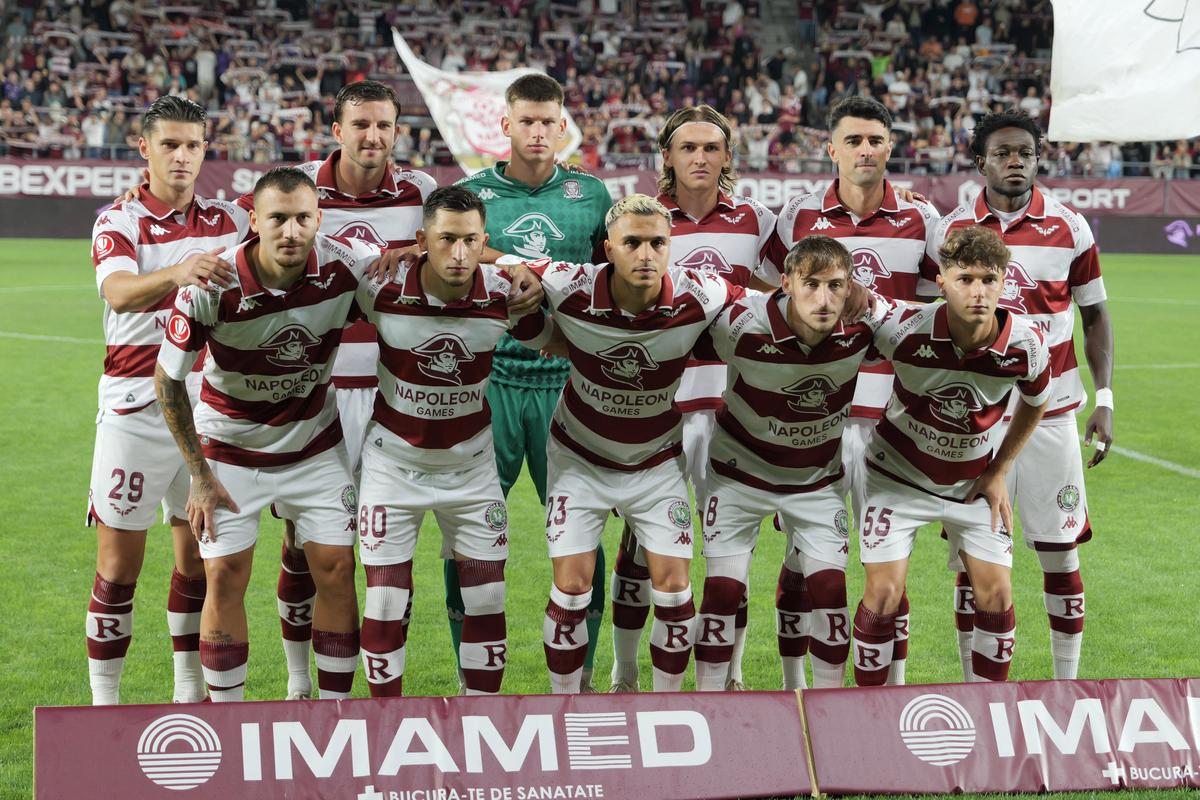 Rapid - Voluntari, faze din timpul meciului