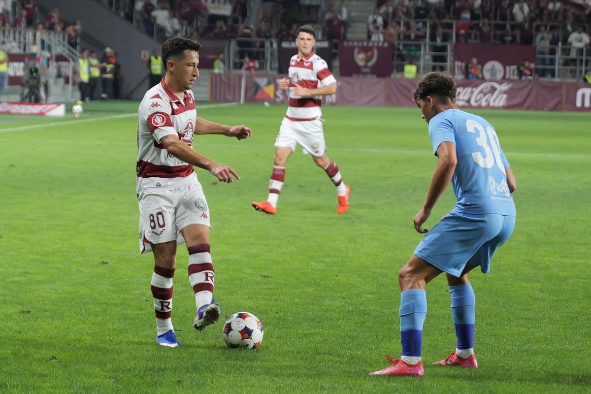 Rapid - Voluntari, faze din timpul meciului
