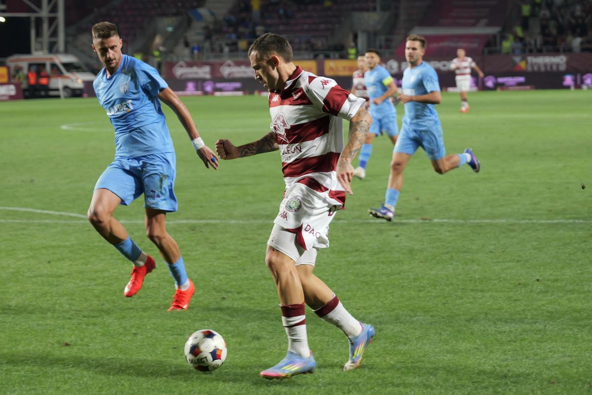 Rapid - Voluntari, faze din timpul meciului
