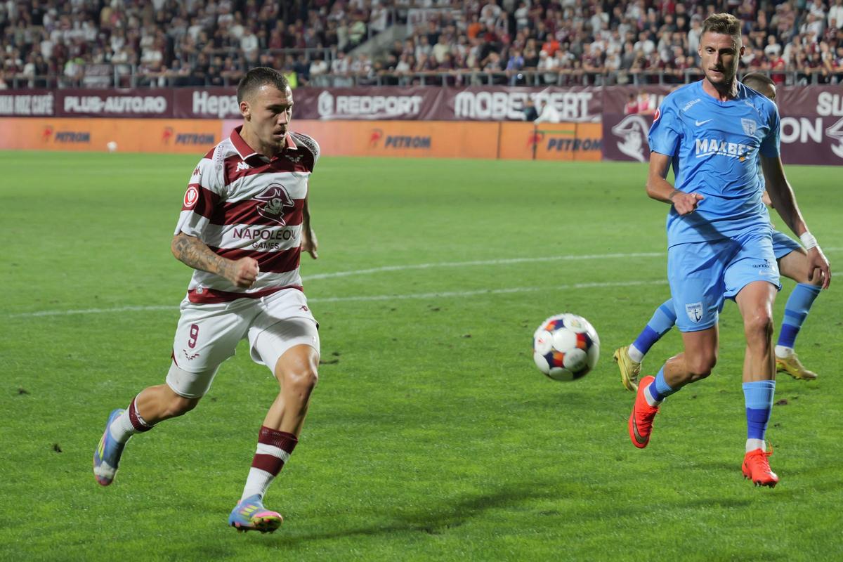 Rapid - Voluntari, faze din timpul meciului