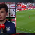 Cristian Ignat, debut pentru CFR Cluj // foto: captură Prima Sport 1