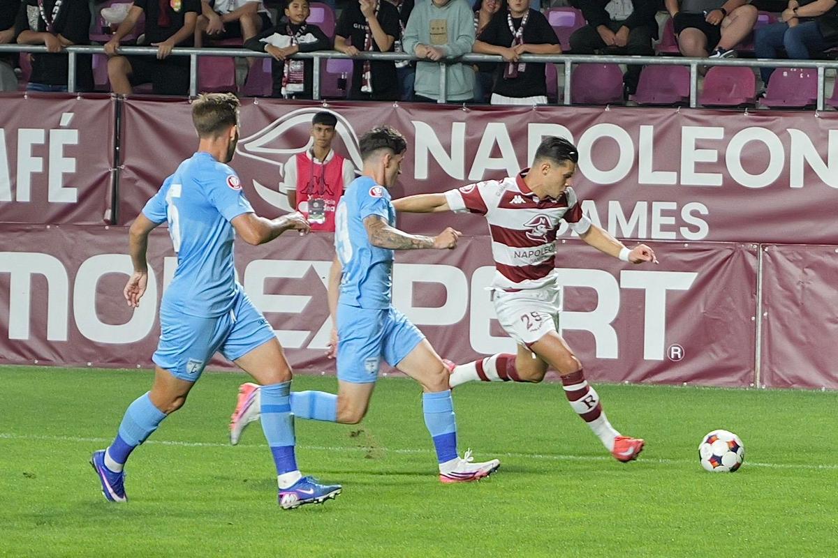 Rapid - Voluntari, faze din timpul meciului