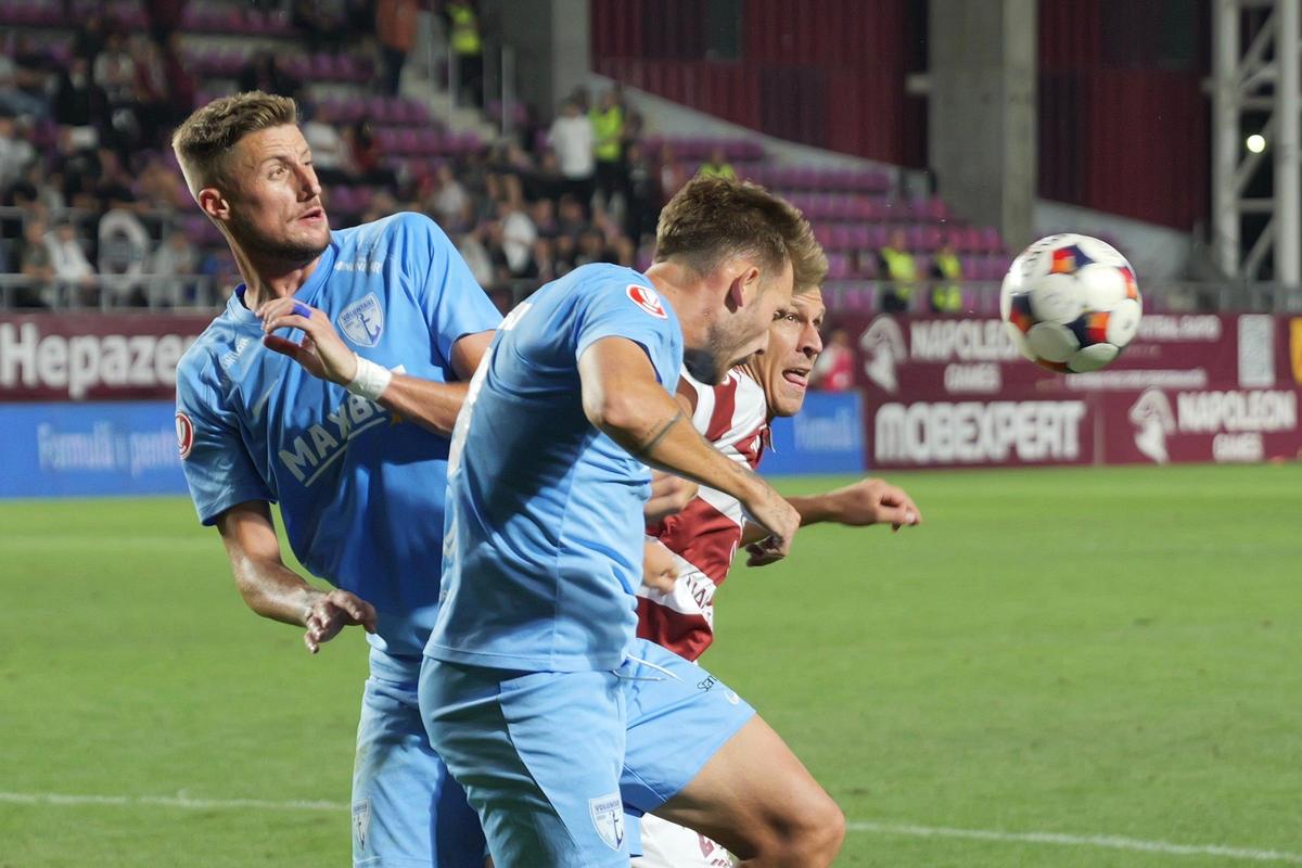 Rapid - Voluntari, faze din timpul meciului