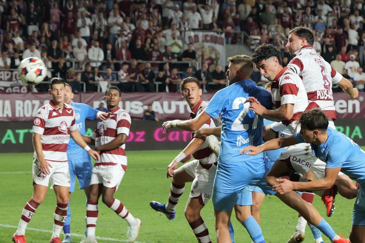 Rapid - Voluntari, faze din timpul meciului