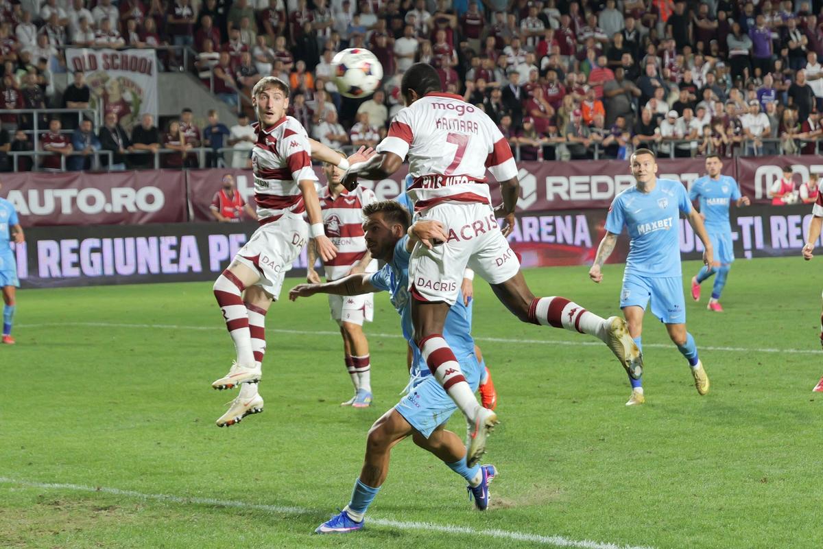 Rapid - Voluntari, faze din timpul meciului