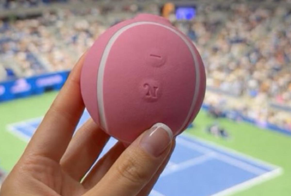 O fană a realizat cu stupoare ce era, de fapt, „mingea” roz primită cadou la US Open