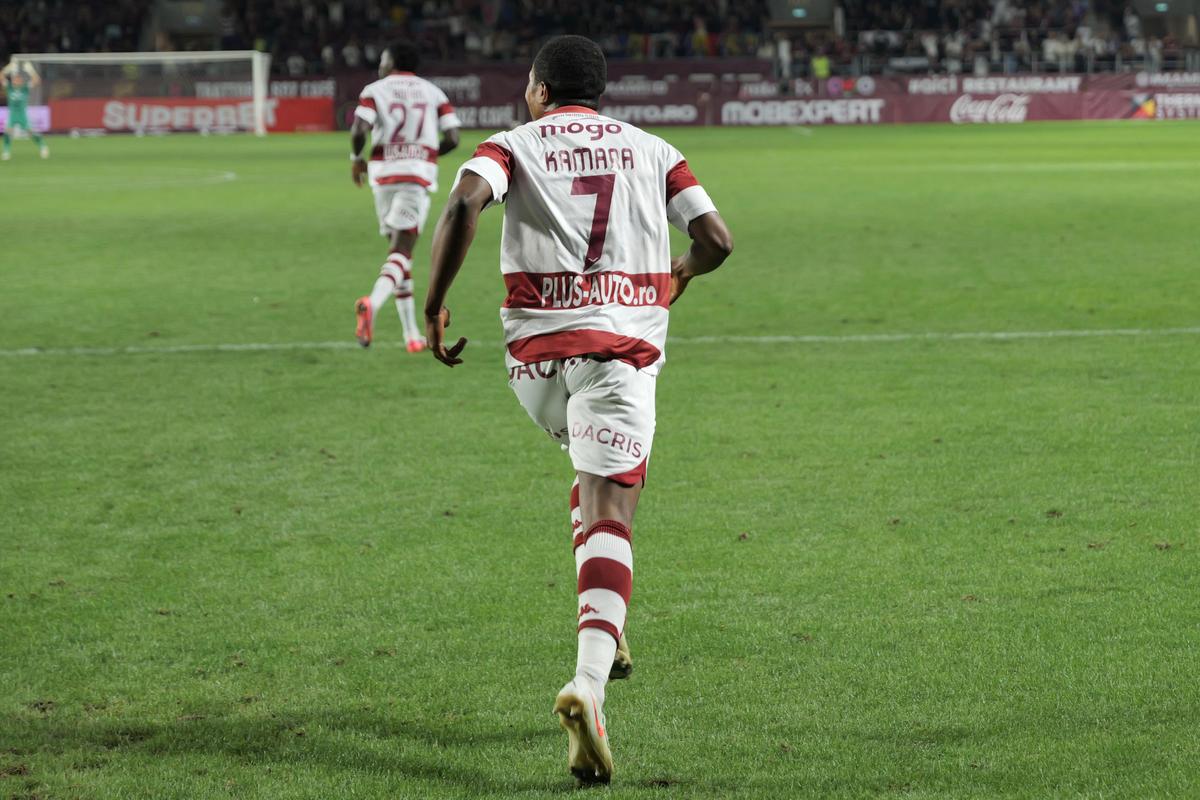 Rapid - Voluntari, faze din timpul meciului