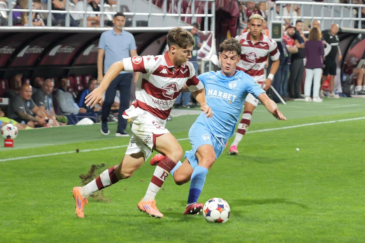Rapid - Voluntari, faze din timpul meciului