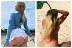 Imagini strict interzise minorilor: de la golf, s-a filmat goală-pușcă prin nisip! „Ce naiba e asta?”