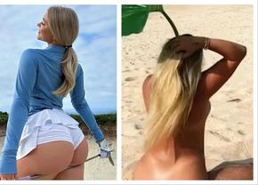 Imagini strict interzise minorilor: de la golf, s-a filmat goală-pușcă prin nisip! „Ce naiba e asta?”