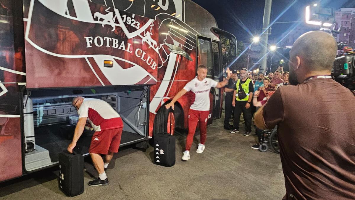 Rapid - FC Voluntari, imagini înainte de meci