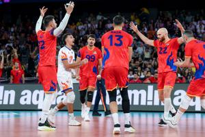România - Germania, duel de foc în BTarena » Bucurie uriașă la Cluj: tricolorii își adjudecă setul al treilea