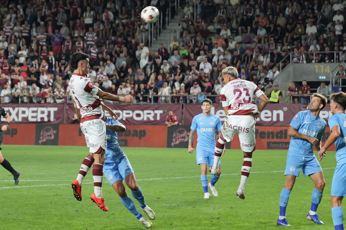 Rapid - Voluntari, faze din timpul meciului