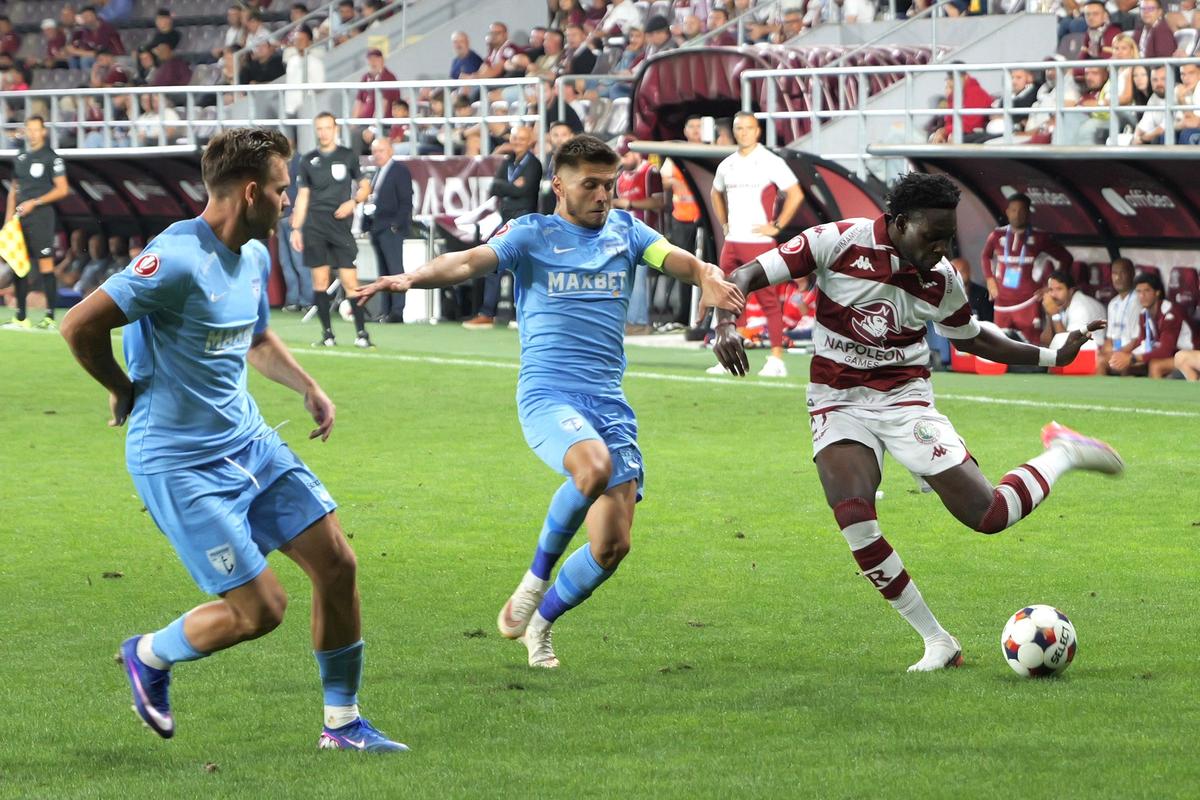 Rapid - Voluntari, faze din timpul meciului
