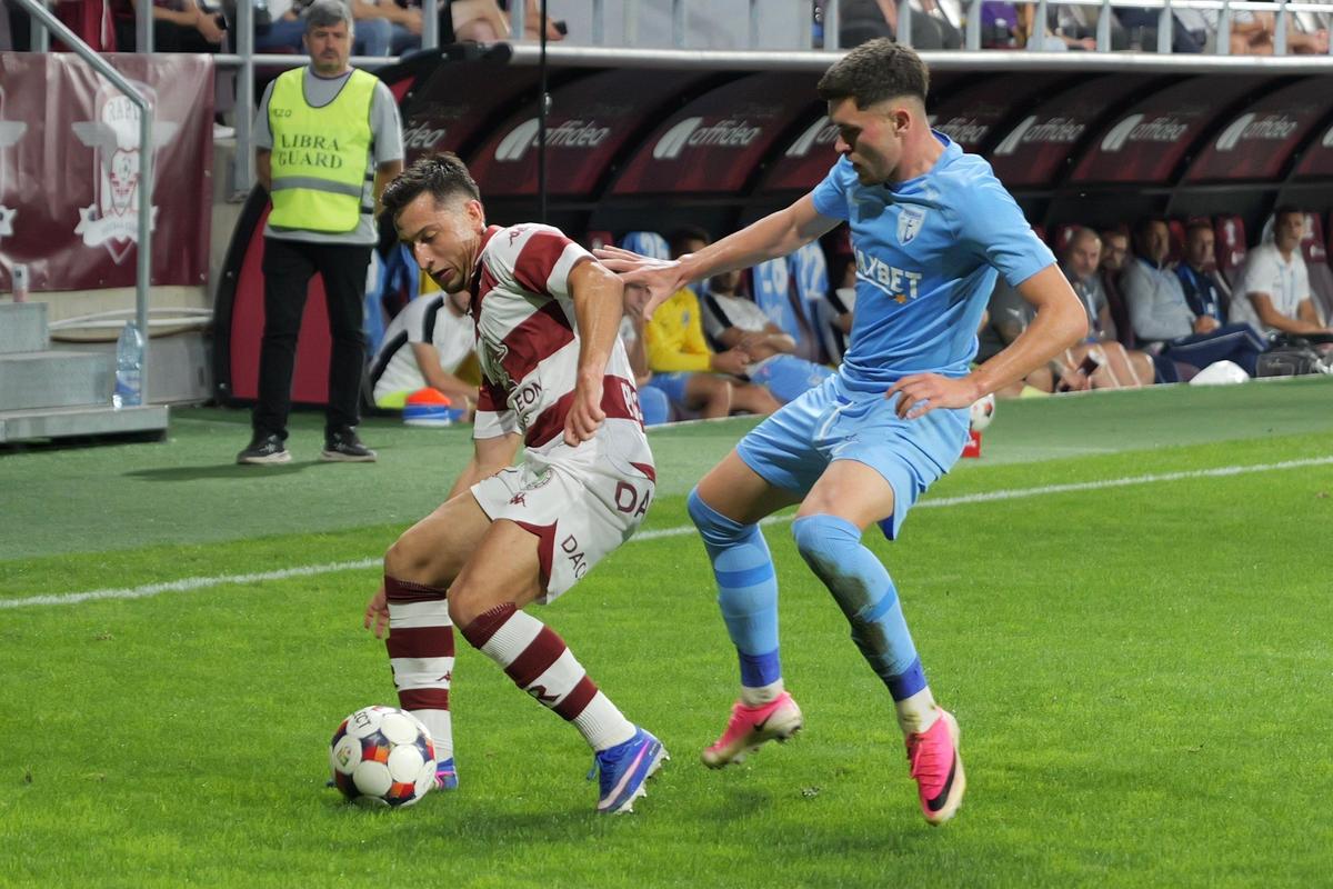 Rapid - Voluntari, faze din timpul meciului