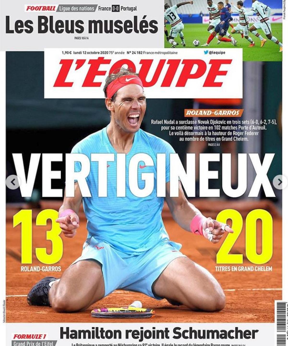 Presa internațională, după titlul 13 câștigat de Rafa Nadal la Roland Garros