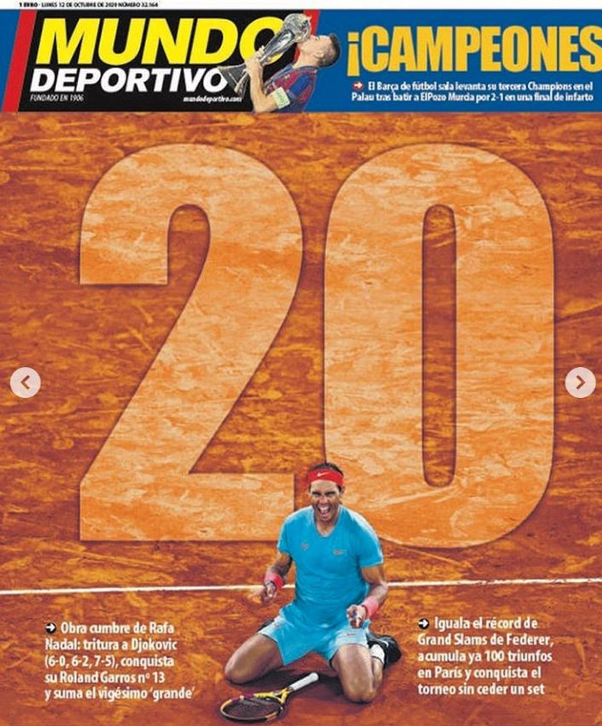 Presa internațională, după titlul 13 câștigat de Rafa Nadal la Roland Garros