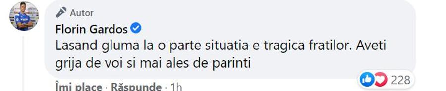 Viagra „l-a convins” pe Gardoș să se vaccineze: „Rațiunea a învins” » Peste 1.200 de reacții pe Facebook