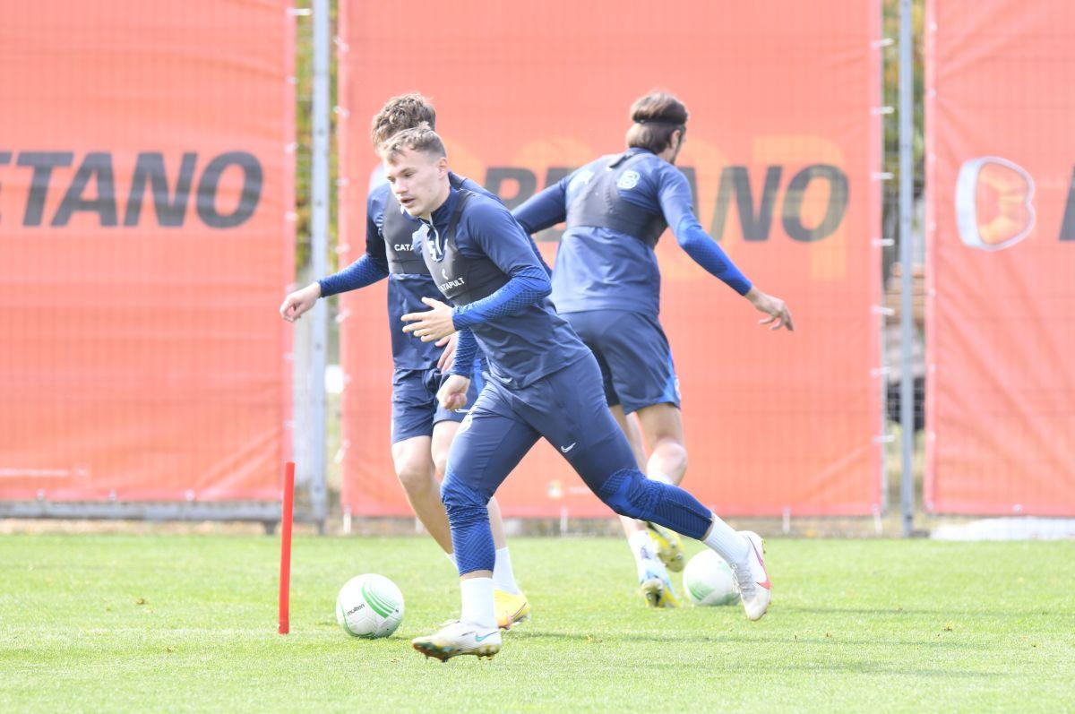 Antrenament FCSB înaintea returului cu Silkeborg