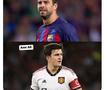 Internetul râde de Pique după gafa din Barcelona - Inter » Cele mai tari glume la adresa fundașului