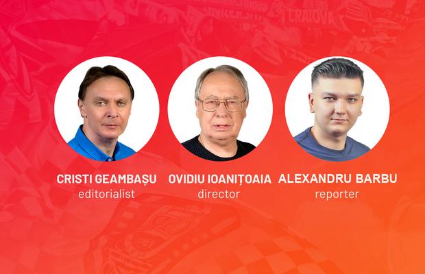 VOCILE GAZETEI » Belarus - România a fost comentat live de Ovidiu Ioanițoaia, Cristian Geambașu și Alexandru Barbu: „Aceasta este naționala României. Un nesecat izvor de decepții. Din care bem pe săturate!”