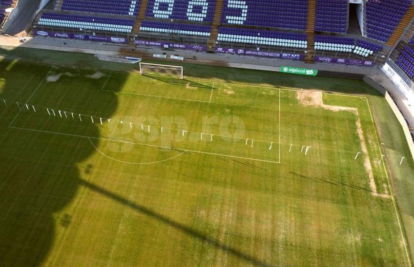 Ujpest, clubul care își joacă meciurile de acasă pe arena „Szusza Ferenc”, admite că sunt probleme cu gazonul, dar spune că suprafața de joc se va prezenta în condiții decente la meciul Belarus - România, din preliminariile EURO 2024.