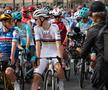 Remco Evenepoel, campion olimpic și mondial, și Tadej Pogacar, campion mondial, la startul cursei FOTO Imago Images