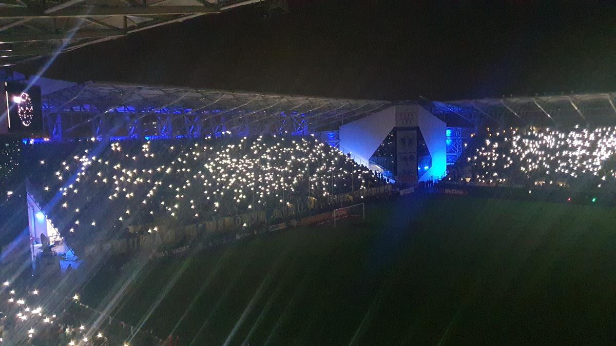 Centenar Petrolul - Meci și scenografie