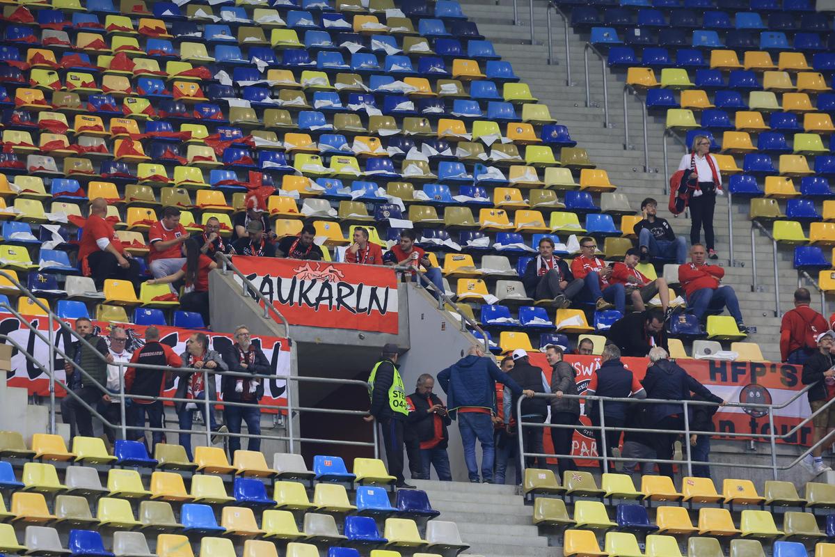 Imagini de pe Arena Națională, înainte de România - Austria