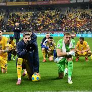 Dennis Man, Ianis Hagi și Ionuț Radu după România - Austria, preliminariile Campionatului Mondial / FOTO: GSP.ro
