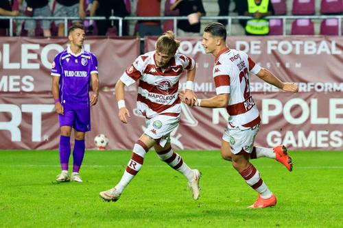 Constantin Grameni, Alex Dobre la Rapid - FC Argeș // Foto: Ionuț Iordache (GSP)