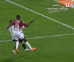 U Cluj a solicitat un penalty în meciul cu Rapid după un posibil henț al lui Sheriff Sinyan / FOTO: captură @Prima Sport