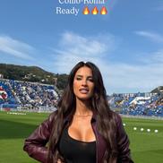 Eleonora Incardona a apărut la meciul Como - AS Roma/ Foto: Instagram