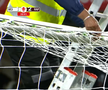 U Cluj - Rapid, întrerupt 4 minute după ce s-a rupt plasa / FOTO: captură @Prima Sport