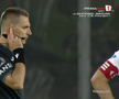 U Cluj a solicitat un penalty în meciul cu Rapid după un posibil henț al lui Sheriff Sinyan / FOTO: captură @Prima Sport