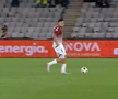 U Cluj - Rapid, întrerupt 4 minute după ce s-a rupt plasa / FOTO: captură @Prima Sport