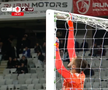 U Cluj - Rapid, întrerupt 4 minute după ce s-a rupt plasa / FOTO: captură @Prima Sport