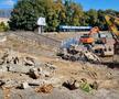 A început demolarea vechiului stadion din Hunedoara // foto: Facebook Corvinul Hunedoara