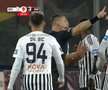 U Cluj a solicitat un penalty în meciul cu Rapid după un posibil henț al lui Sheriff Sinyan / FOTO: captură @Prima Sport