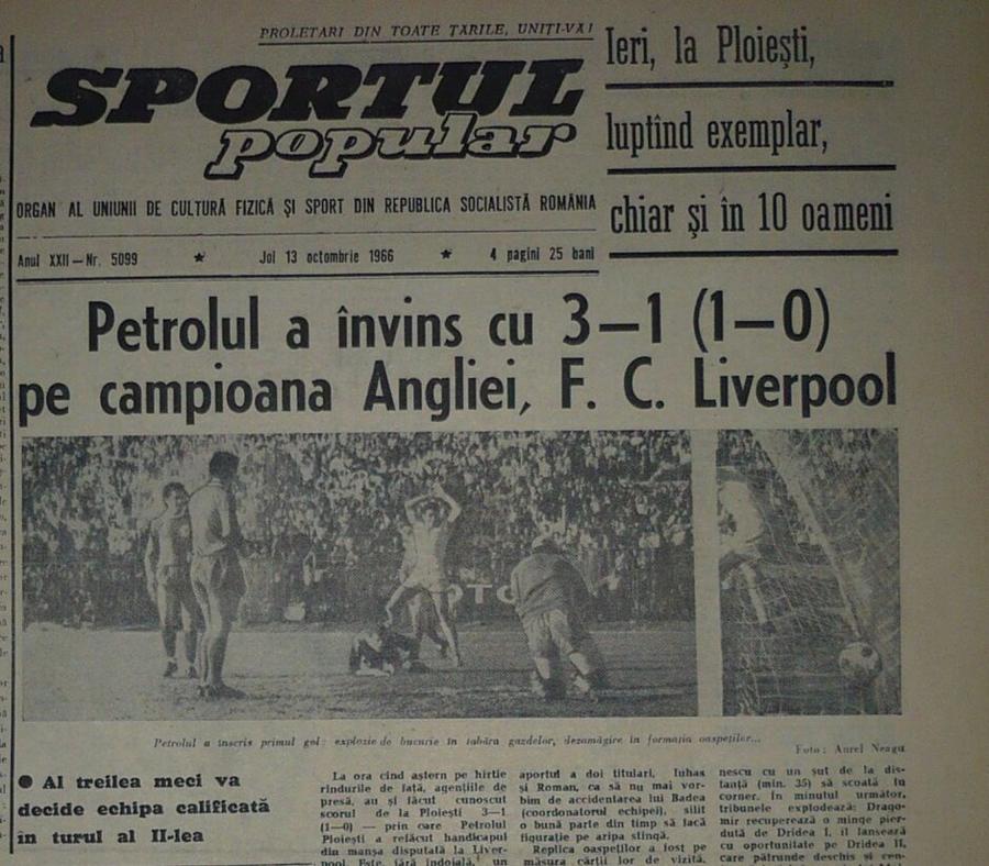60 de ani de la Petrolul - Liverpool 3-1! Sandu Boc a rememorat meciul vieții sale: „A fost cel mai frumos gol” + „Nu am trecut mai departe pentru că eram comuniști”