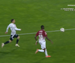 U Cluj a solicitat un penalty în meciul cu Rapid după un posibil henț al lui Sheriff Sinyan / FOTO: captură @Prima Sport
