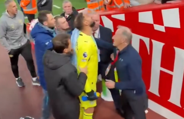 Acum au apărut imaginile: vedeta lui City, conflict cu fanii lui Liverpool după „măcelul” de pe Anfield