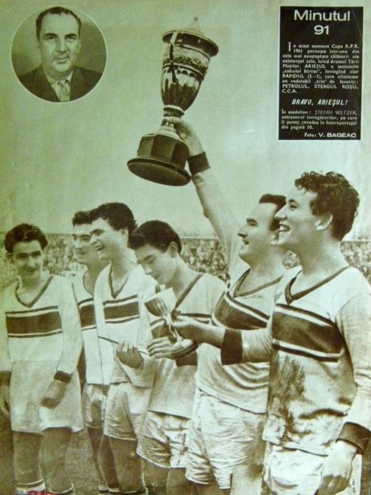 Arieșul Turda - Rapid din 12 noiembrie 1961