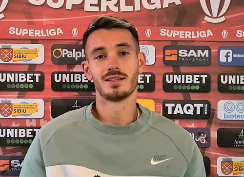 Raul Opruț, fundașul stânga al celor de la Hermannstadt