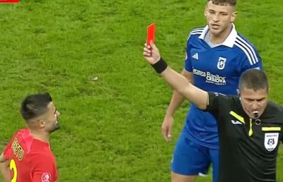 Valentin Crețu, „ROȘU” în duelul cu FCU Craiova! Oltenii au marcat imediat