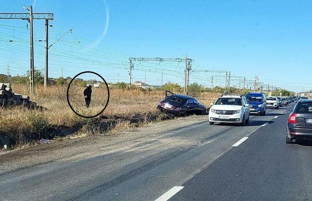 Comunicatul Poliției după accidentul lui Gigi Becali: „Nu am găsit pe nimeni la fața locului”
