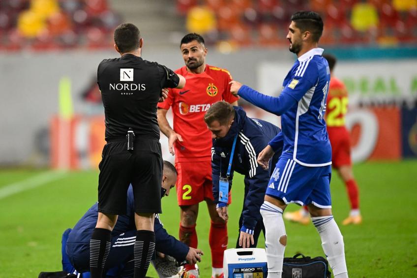 FCSB a învins-o pe FCU Craiova, scor 2-1, și își consolidează poziția de lider în Superliga. La finalul meciului, Valentin Crețu (34 de ani) și-a prezentat scuze colegilor pentru cartonașul roșu încasat în minutul 57.