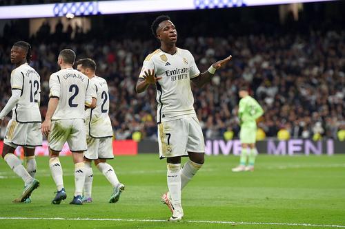 Vinicius, în Real Madrid - Valencia // foto: Guliver/gettyimages