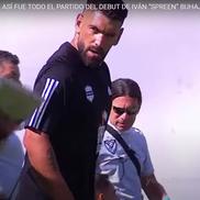 Ivan Buhajeruk, „Spreen” ca nume de artist, a fost înlocuit după un minute de antrenorul lui Deportivo Riestra / Foto: captură TNT
